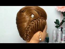 Красивыя прическа ракушка с косой прическа ракушка с косой